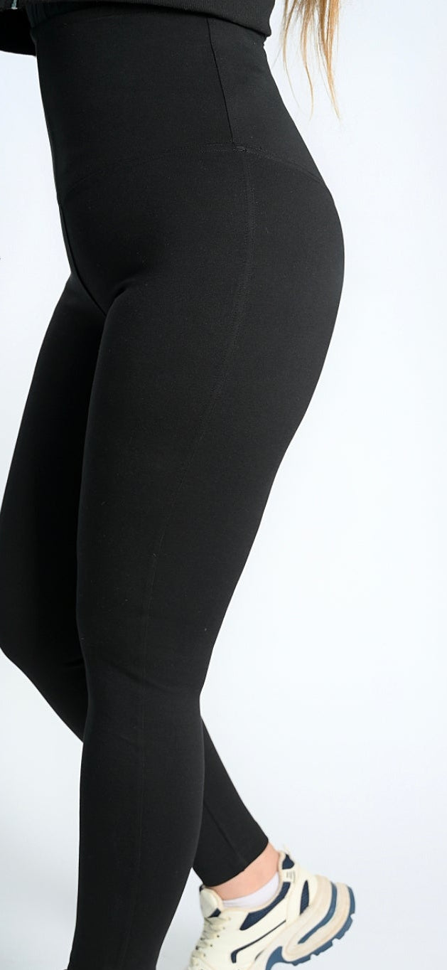 High-Waist Corset Skinny Leggings