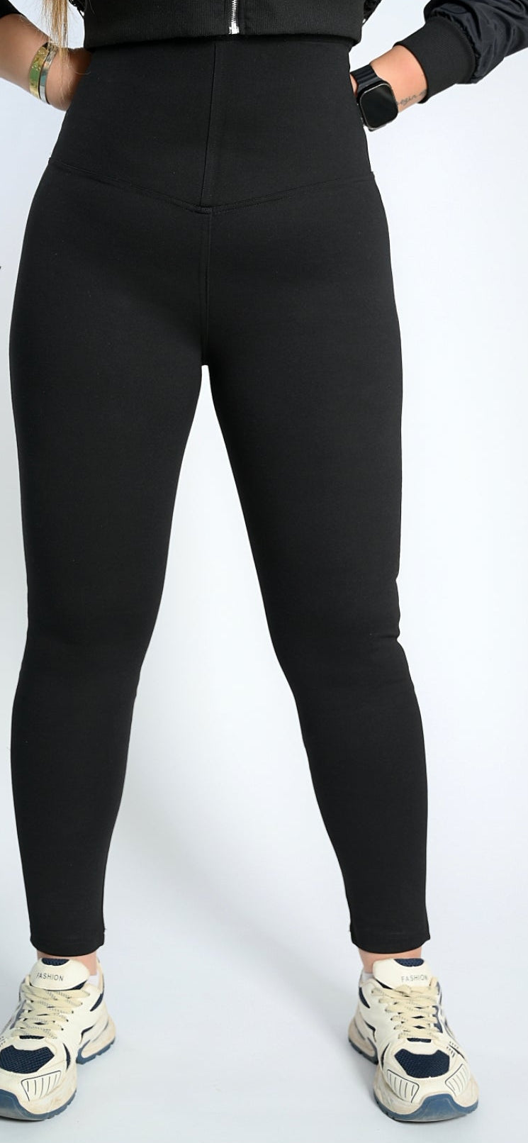 High-Waist Corset Skinny Leggings